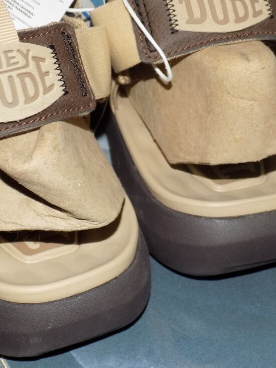 Hey Dude Carson Sandal Sport Mode Tan Brown Size 13 Men\'s New main image 4